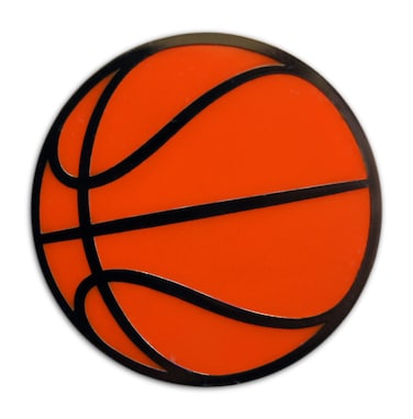 Novel Merk Basketball Sports Lapel Pin, Hat Pin &amp; Tie Tack Set with Clutch Back (1-Piece)