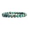 Cherry Tree Collection Natural Semi Precious Gemstone Beaded Stretch Bracelet 8mm Round Beads 7" (African Turquoise)