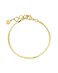 gorjana Women&rsquo;s Venice Mini Bracelet, 18K Gold Plated, Adjustable Herringbone Chain with Lobster Clasp