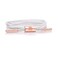 Rastaclat String Bracelet for Men and Women - Diana White/Peach Gold Bracelet   Adjustable Stackable Multi Lace String Bracelet Made by Hand (Small/Medium)