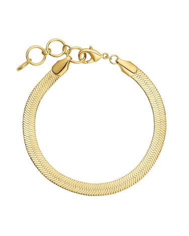 gorjana Women's Venice Adjustable Snake Link Chain Bracelet, 18k Gold Plated