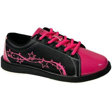 Pyramid Women's Rise Black/Hot Pink Bowling Shoes Size 9