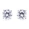 Stainless Steel Diamond Stud Earrings for Women &amp; Men, 1ct Round Cut Simulated Small Diamond Earrings, Cubic Zirconia Push Back Earrings