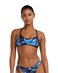TYR Women's Standard Durafast Elite Trinity Bikini Top Swimsuit, Blue Ice, Medium
