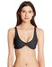 Ellejay Women's Pipa Front Knot Sports Bikini Top, Black, Small