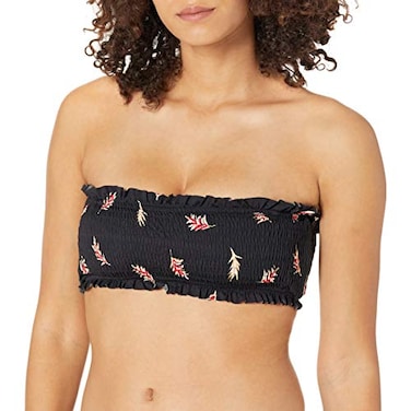 Billabong Women's Standard Falling Light Tube Bikini Top, Black Pebble, S
