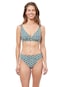 Profile by Gottex Women's Standard Masquerade D-Cup Bikini Top, Multiblue