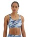 TYR Women's Standard Kira Top for Swimming, Yoga, Fitness, and Workout, Blue/Multi, Small