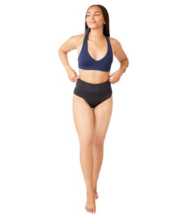 Carve Designs Women's Erin Reversible Bottom, Black/Navy, MD