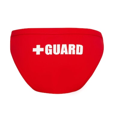 Guard Swimsuit Hipster Bottom (Red, Large)