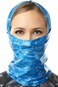 Aqua Design Face Cover for Women: UPF 50+ Motorcycle Ski Cover Balaclava Gaiter: Royal Ripple: Size Large