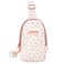 Jessica Simpson One Strap Mini Crossbody Sling Bag Backpack for Women, Waterproof, with Adjustable Strap (Happy Hearts)