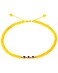 Lightock Evil Eye Ankle Bracelets for Women Beads Anklets Beach Accessiory Gemstone Crystal Adjustable Yellow Agate Charm