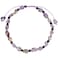 Jewever Natural Gemstones Healing Crystals Anklet Stones Ankle Bracelets for Women Reiki Worry Stone Yoga Meditation Balance Summer Beach Foot Jewelry (Ametrine)