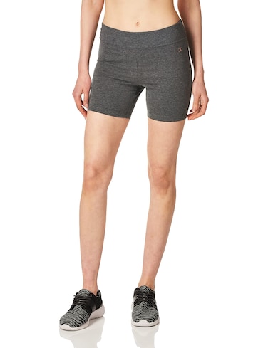 Danskin Women's Essential 5'' Bike Short, Charcoal, Large