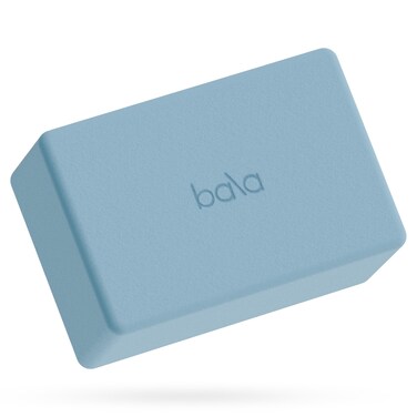 Bala Yoga Block for Working Out, Building Block (Charcoal) - Soft Dense Foam Yoga Accessories for Stretching &amp; Exercise - Yoga Equipment for Home Workout - Yoga Block Essentials for Women &amp; Men