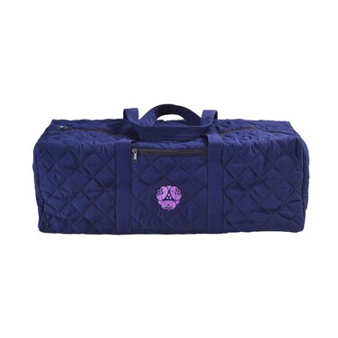 Hugger Mugger Quilted Yoga Mat Bag - fits Most Yoga mats with Extra Room for Props, 100% Durable Cotton, Double Handles, Inside and Outside Zipper Pockets