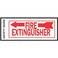 Hy-Ko #FE-2L 4x10 Fire Extinguisher Sign Left Arrow