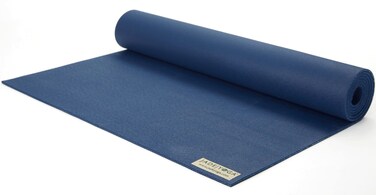 JadeYoga Travel Yoga Mat - Packable, Lightweight, &amp; Portable Yoga Mat - Non-Slip Natural Rubber Mat for Women &amp; Men -Great for Yoga, Home, Gym, Pilates, Fitness &amp; Stretching (Midnight Blue, 74" x 24")
