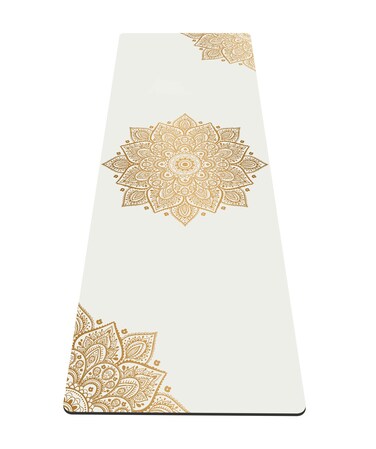 nuveti Yoga Mat Print Extra Thick TPE Non Slip Fitness Exercise Mat with Carrying Bag,72"x24" Extra Thick 6MM Exercise &amp; Workout Mat for Yoga, Pilates Fitness and Floor Exercises