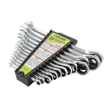 ARCAN ARW13S SAE Master Ratcheting Wrench Set, 13-Piece