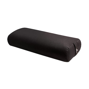 Hugger Mugger Standard Yoga Bolster (Black)   Rectangular Restorative Pillow   Very Firm   Handmade in The USA