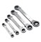 binifiMux Metric Box End Reversible Ratcheting Wrenches Set,Metric Ratchet Box Wrench Set,Repair Wrench Set,Socket Spanner Tool,5 Pieces