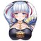 Genshin Impact Xiao Zhongli Mouse Pad with Wrist Support Comfort Silica Gel Wrist Rest Support Mat Mice 3D Mouse Pad Non-Slip PU Base for Computer (Kamizato Ayaka)