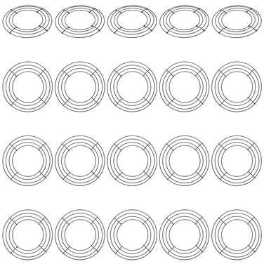 MOUYAT 20 Pack 8 Inch Wire Wreath Frame, Round Green Metal Wreath Frame, Floral Crafts Wreath Form for DIY Christmas Wedding Party