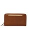 Fossil Women's Liza Leather Wallet Zip Around Clutch with Wristlet Strap, Brown (Model: SL7878G200)
