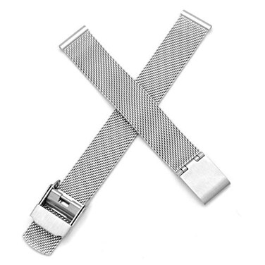12mm Spring Bar Stainless Steel Watch Strap Replacement for Skagen (Silver)