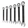 Performance Tool W1166 6 Piece Black SAE Combination Ratchet Wrench Set   Premium Drop Forged Alloy Steel   Oil &amp; Corrosion Resistant Black Finish   Sizes: 5/16, 3/8, 7/16, 1/2, 9/16, 5/8-Inch