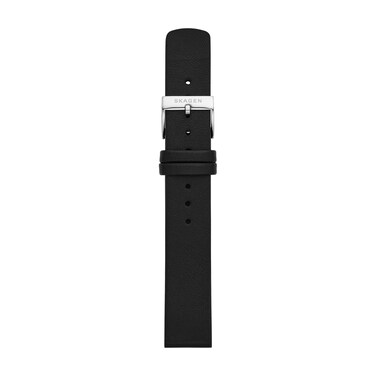 Skagen Women's 16mm Black Leather Watch Band (Model: SKB2112)