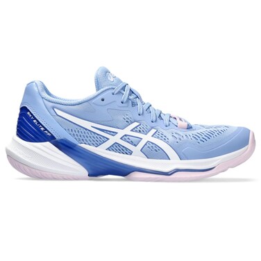 ASICS Women's Sky Elite FlyteFoam 2 Volleyball Shoes, 8, Light Sapphire/White