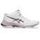ASICS Women's Netburner Ballistic FlyteFoam Mid Top 3 Volleyball Shoes, 8, White/Watershed Rose