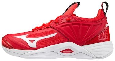 Mizuno Women's Wave Momentum 2   Women's Indoor Volleyball Shoe   Red/White   US Women's 11