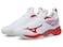 Mizuno Women's Wave Dimension Volleyball Shoe, White-Red, 7