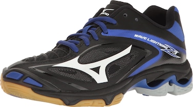 Mizuno Women's Wave Lighting Z3 Volleyball Shoe,Black/Royal,11 B US
