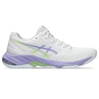 ASICS Women's Netburner Ballistic FlyteFoam 3 Volleyball Shoes, 8, White/Vapor