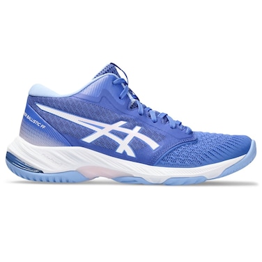 ASICS Women's Netburner Ballistic FlyteFoam Mid Top 3 Volleyball Shoe, 10.5, Sapphire/Cosmos