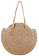 Beach Bags for Women Straw Bag Vacation Summer Large Foldable Straw Beach Bag Tote Woven Shoulder Purse Handbag Beach Gifts (Khaki)