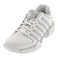 K-Swiss Women's Hypercourt Express Leather Tennis Shoe, White/Silver/Glacier Gray, 10 M