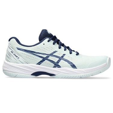 ASICS Women's Gel-Game 9 Tennis Shoe, 7, Pale Mint/Blue Expanse