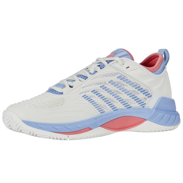 K-Swiss Women's Hypercourt Supreme 2 Tennis Shoe, Bright White/Open Air/Strawberry Ice, 9 M