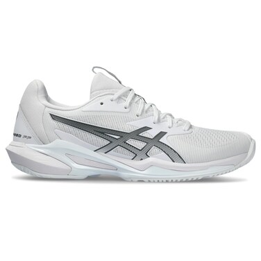 ASICS Women's Solution Speed FlyteFoam 3 Tennis Shoe, 6.5, White/Metropolis