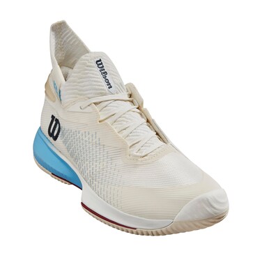 WILSON KAOS Rapide SFT Women's Tennis Shoe Sneaker, Snow White/Bonnie Blue/Rumba Red, 6