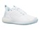 K-Swiss Women's Ultrashot 3 Tennis Shoe, White/Blue Glow, 8.5 M