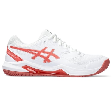 ASICS Women's Gel-Dedicate 8 Tennis Shoes, 10, White/Light Garnet