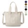 Tote Bag for Women,Large Canvas Tote Bag with Pockets,Canvas Crossbody Bag Shoulder Bag with Zipper,Japanese Tote Bag Women Large Capacity Satchel Bag with Shoulder Strap