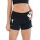 FlipBelt Women's Standard Running Shorts, Black, Small